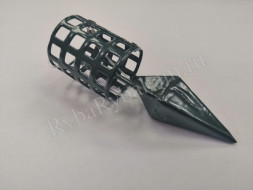 Кормушка Vikfish сербская пуля D25, 30 гр. леска, водоросли