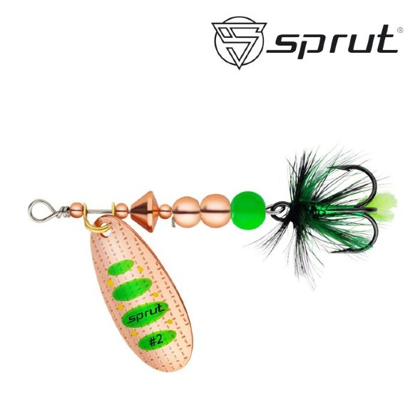 Блесна Sprut Caspia Spinner №2 4.5г/CGR