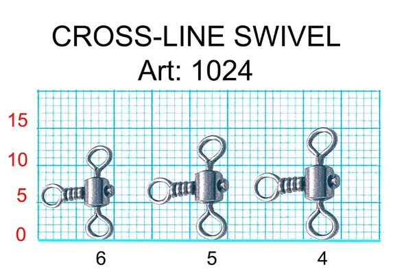 Вертлюг Fish Season цилиндр. на 3 напр. №5 32кг 8шт 1024-05F