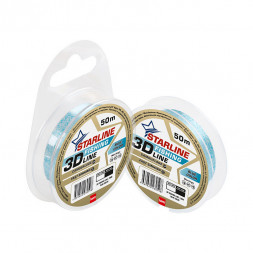 Леска IAM Starline 3D Fishing Line 50m, диаметр 0,16 мм Голубой