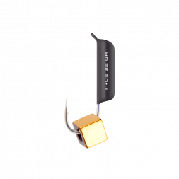 Мормышка вольфрамовая True Weight цена за 1 шт Гвоздекубик гв. d4 кубик золото