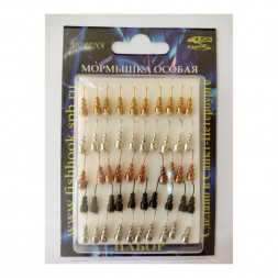 Мормышка особая немка /1 с отв. с фосф. пяткой набор уп.50шт