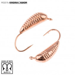 Мормышка вольфрамовая Spider Куколка с ушком MW-SP-5340-CU