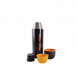 Термос Биосталь-СПОРТ с узкой горловиной, цв. черный, 1,0 л