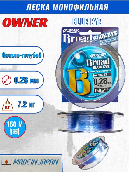 Леска OWNER Blue Eye 0.28 150м