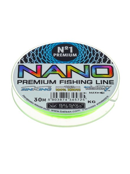 Леска BALSAX Nano Mix 0.16 30м цена за 1 шт.