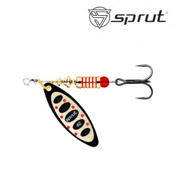 Блесна Sprut Atra Spinner №2 7.5г/BKG