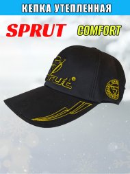 Кепка зимняя Sprut Comfort утепл. с ушами Black/Gold