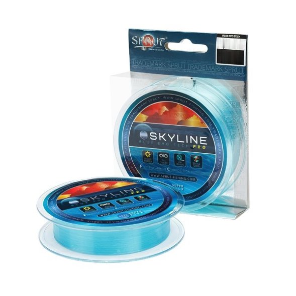 Леска SPRUT Skyline Fluorocarbon Composition EvoTech RPO Blue 0.165 100м