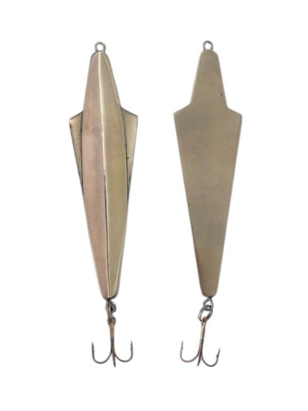 Блесна зимняя Бор Плюс двусторонняя 10 с подвес. тр. никель