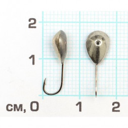 Мормышка паяная ПИРС Капля малая 0.7г никель