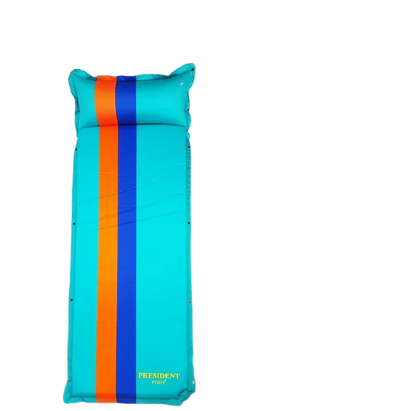 Коврик самонадувной President Fish 5см бирюз. с подголов. 192*66 8805006