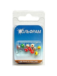 Мормышка вольфрамовая Lumicom Полусфера с глазом d4.0 серебро 10шт