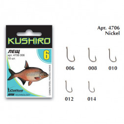 Крючок COTTUS Kushiro Лещ nickel №14 10шт 4706014